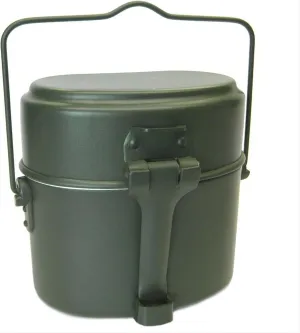 German Style Aluminum Portable Thickened Handle Metal Lunch Box ,Camping Cookware Lunch Box,Outdoor Camping Cookware Lunch Box Aluminum Cookware Set (ArmyGreen), Camping Cookware Lunch Box,German