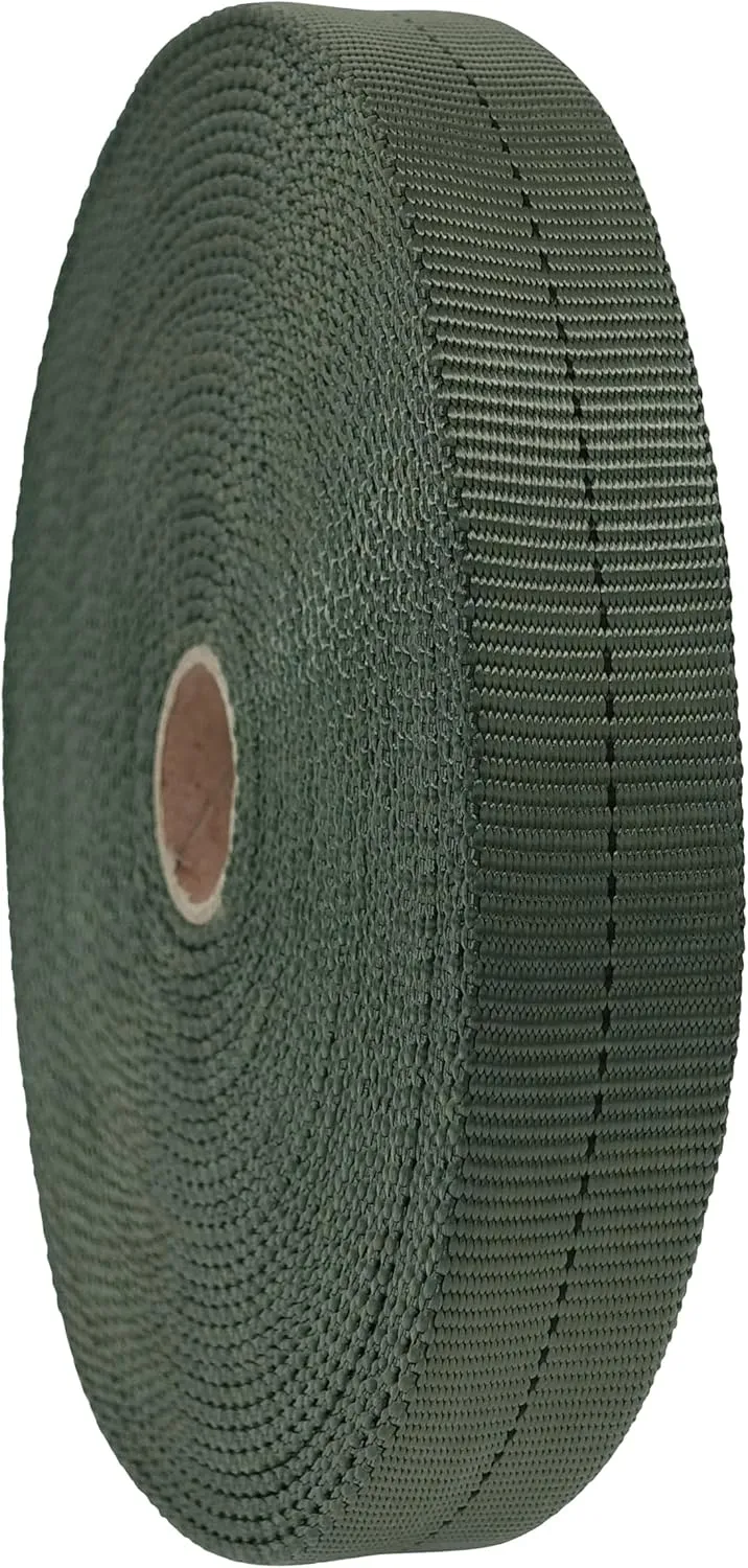 GM CLIMBING 1 inch MIL-W-5625 Nylon Tubular Webbing Milspecs 4000Lbs Durable for Outdoor Tactical Parachute Climbing Rescue Survival Tie Down