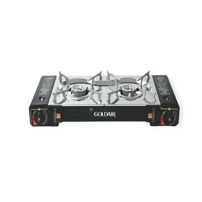 Goldair 2 Burner Portable Camping Gas Stove GGCH-200
