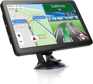 GPS Navigation for Car Truck Navigator - Navigation System 9 Inch Touchscreen, 2025 US/CA/MX Offline Maps Lifetime Free Update, Voice Guidance, Speed Cam Warning, Vehicle RV GPS para carros Trucker