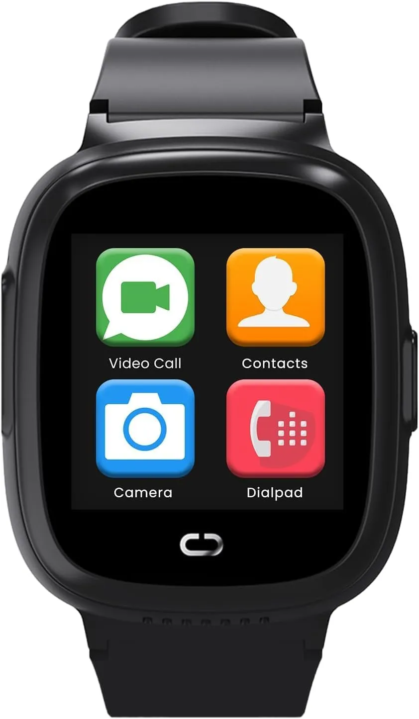 GPS Tracker for Kids Real-Time Tracking Device with SOS Button & 2-Way Speakerphone - Safety Electronics for Kids, Special Needs, Autism (Black)