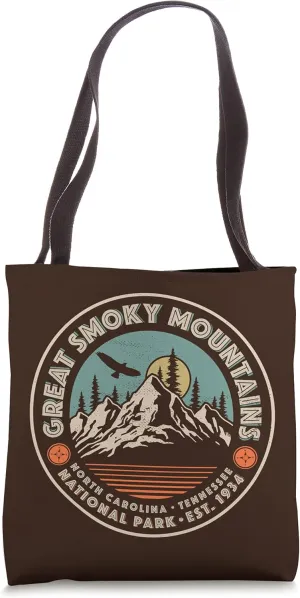 Great Smoky Mountains Vintage Look Tote Bag
