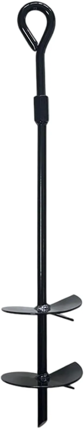 Ground Anchors Tent Stakes - Yard Tarp Security | Outdoor Structure Holder, Heavy-Duty Pegs Anchors Ground Spikes | Tent Pegs Ground Camping Stakes for Trampolines, Tents, Trailers