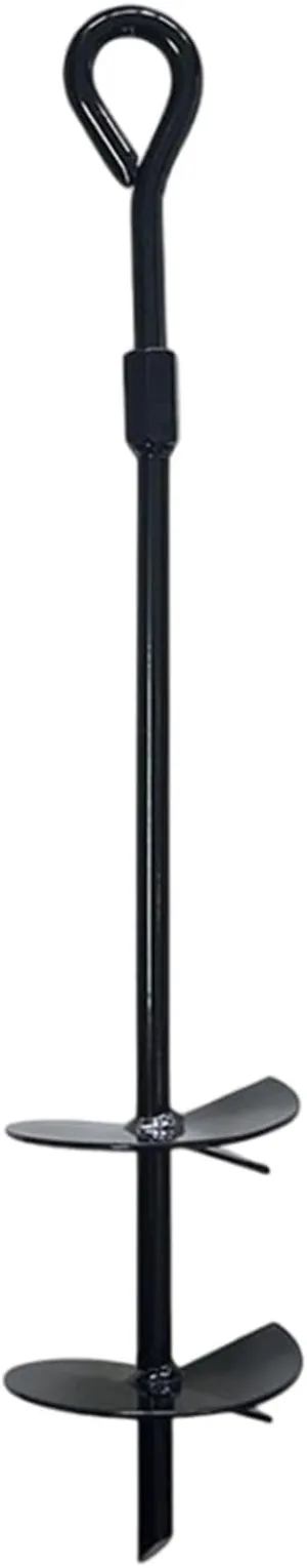 Ground Anchors Tent Stakes - Yard Tarp Security | Outdoor Structure Holder, Heavy-Duty Pegs Anchors Ground Spikes | Tent Pegs Ground Camping Stakes for Trampolines, Tents, Trailers