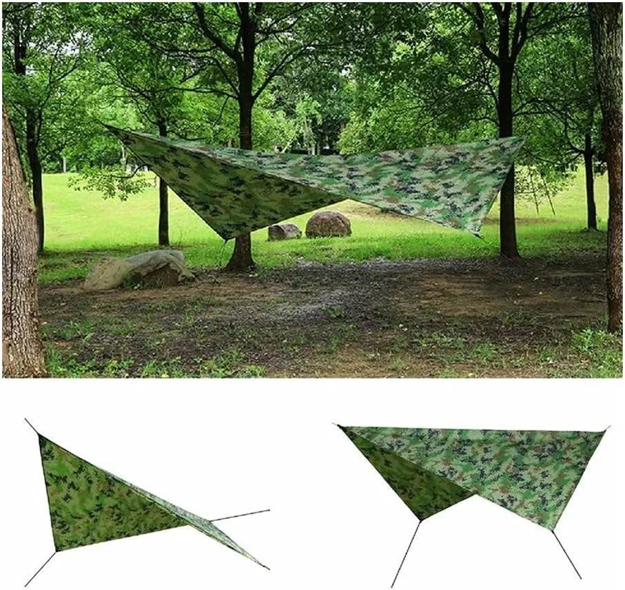 Hammock Camping Hammock with Mosquito Net and Rain Fly Tarp,Portable Parachute Tree Hammock Nylon Swing Hammocks Sun Shelter Rain Fly Swing