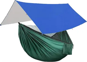 Hammocks Camping Hammock Portable Hammocks 1-2 People with Mosquito Net Nylon Hammock with 2 Carabiners for Outdoor Hiking Backpacking Outdoor Hammock