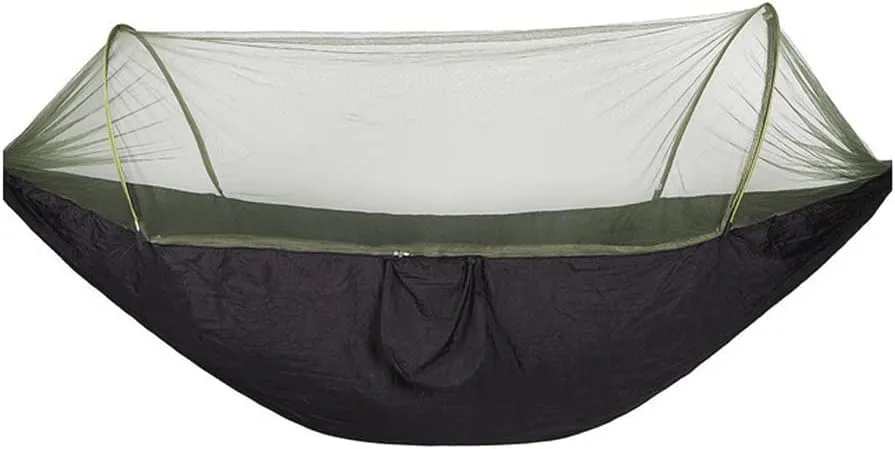 Hammocks Portable Outdoor Parachute Hammocks Camping Hammock with Mosquito Net Camping Stuff for Hiking Backpacking Tree Jungle Outdoor Hammock