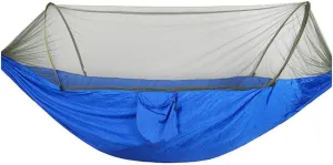 Hammocks Portable Outdoor Parachute Hammocks Camping Hammock with Mosquito Net Camping Stuff for Hiking Backpacking Tree Jungle Outdoor Hammock