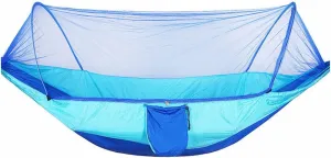 Hammocks Portable Outdoor Parachute Hammocks Camping Hammock with Mosquito Net Camping Stuff for Hiking Backpacking Tree Jungle Outdoor Hammock