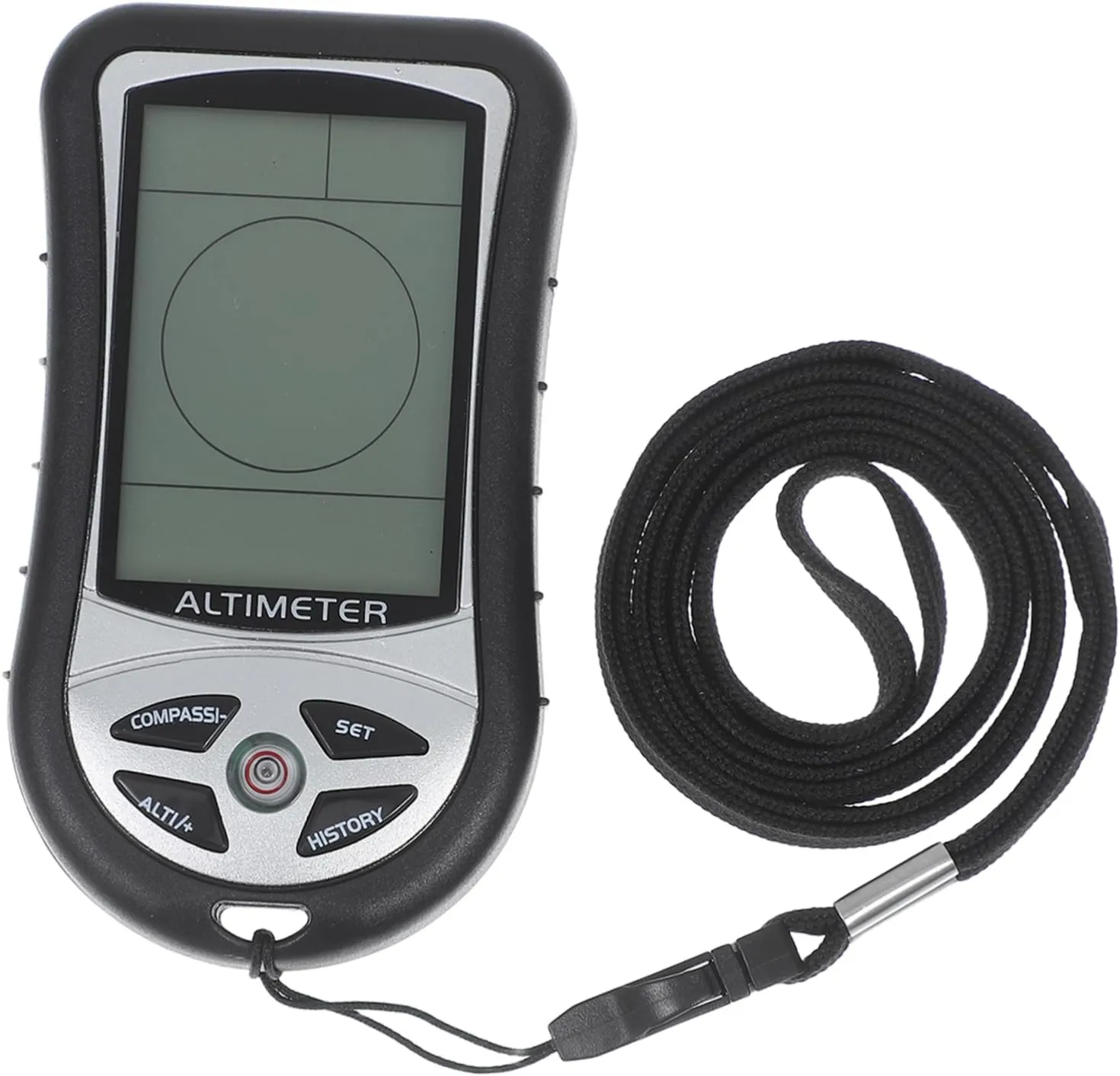 Handheld Multifunction Outdoor Device: Compass Altimeter and Barometer for Hiking Black