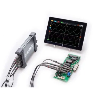 Hantek Hantek6074BD/6104BD/6204BD/6254BD USB Portable Oscilloscopes Kit PC 70MHz~250MHz 4CH Handheld Oscilloscope DDS/Arb Waveform Generator 6004BD Series(Hantek6074BD)