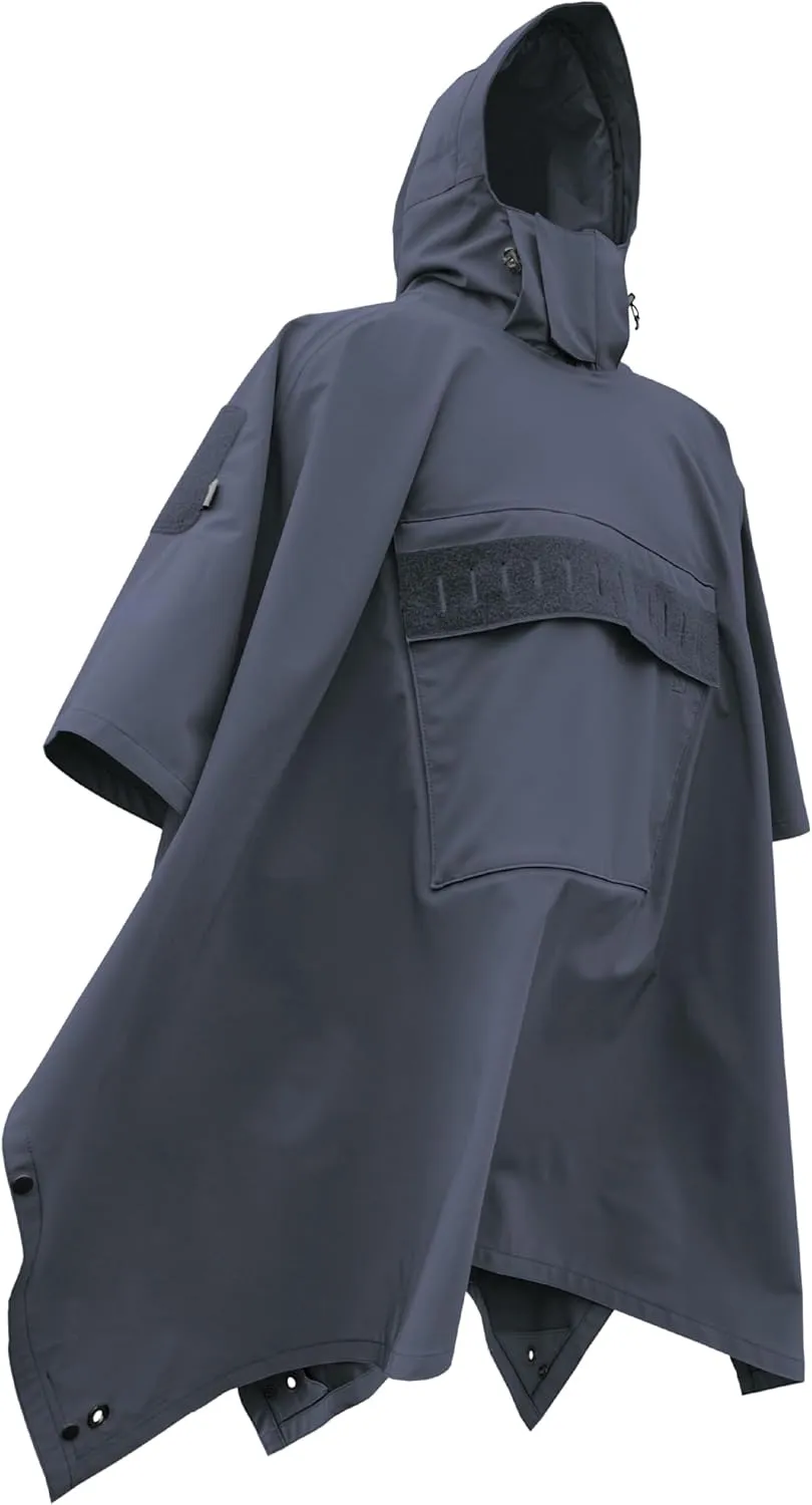 HAZARD 4 PonchoVilla MK2™ Tactical Military Poncho - Waterproof Hooded Rain Gear for Hiking, Camping, Travel & Backpacking