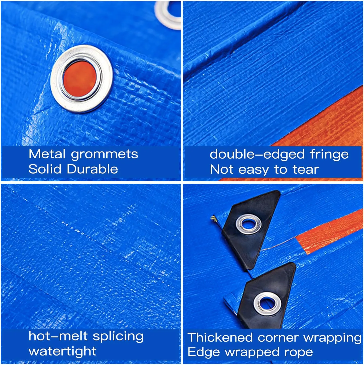 Heavy Duty Waterproof Tarp for Outdoors and Trucks - UV and Water Resistant Tarpaulin Cover, Durable & Tear-Resistant (16.4 x 23 Feet)