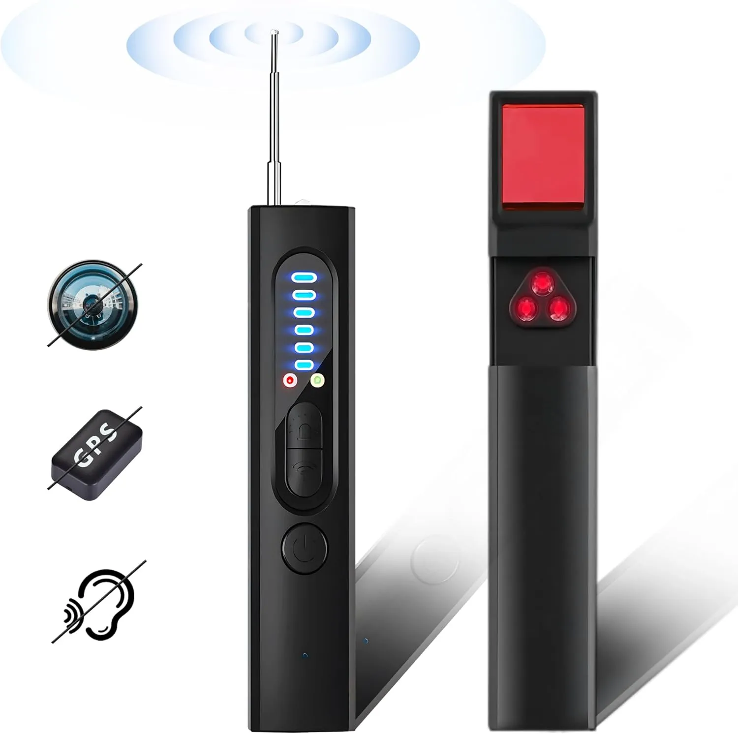 Hidden Camera Detector, Anti-Spy Detector, Hidden Device GPS Detector, Camera Detector, Bug Detector, Privacy Protector, Signal Scanner for Hotels Office Home Travel, 5 Levels Sensitivity