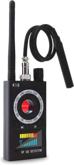 Hidden Camera Detectors, Listening Device Detector, GPS Detector, Anti-Spy Detector, Bug Detector Electronic Sweeper, RF Signal Detector, 10 Levels Sensitivity 5 Modes, 48H Working Time