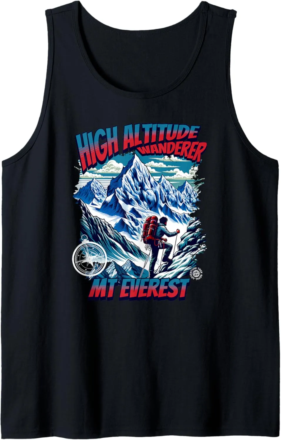 High Altitude Wanderer Mt Everest Nepal Adventure Trekking Tank Top
