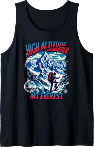 High Altitude Wanderer Mt Everest Nepal Adventure Trekking Tank Top