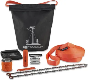 High Limb Rope Saw - The Arborist V.2-32" Rope Chainsaw Double Sided with Sawteeth on Each Link - 36 feet Straps and 66 feet Throwline - Tree Limb Cutter with Storage Bag