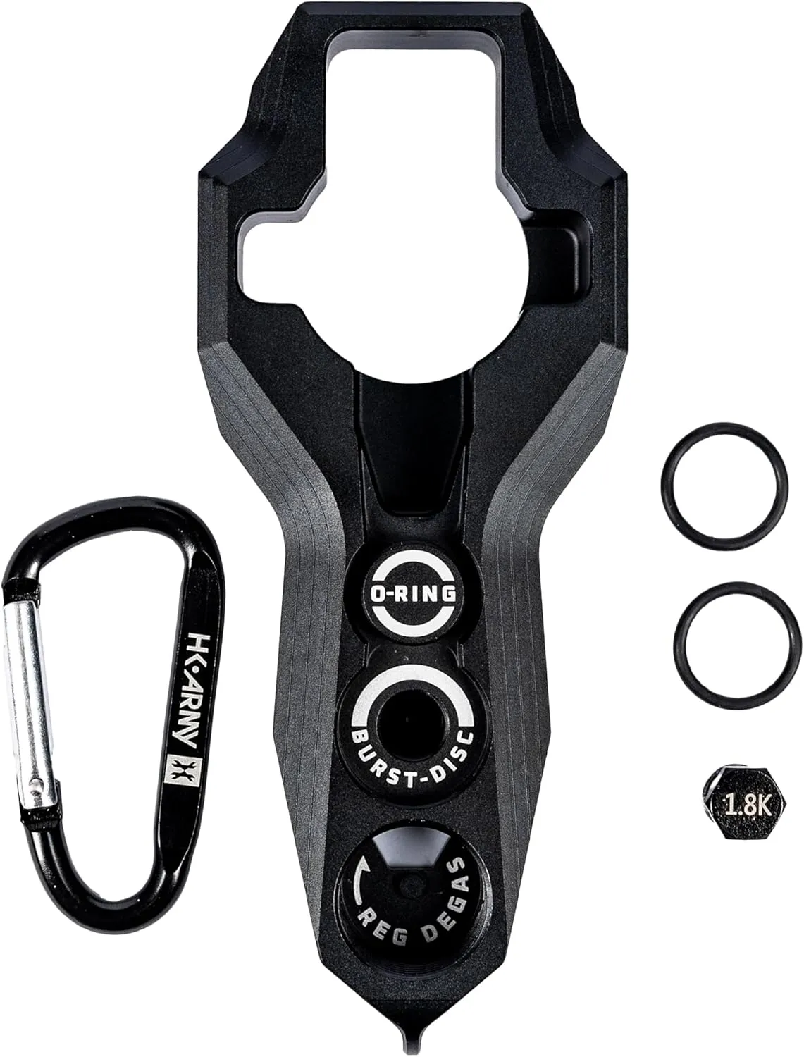 HK Army Tank Regulator Multi-Tool w/ORings, Burst Disc, Carabiner