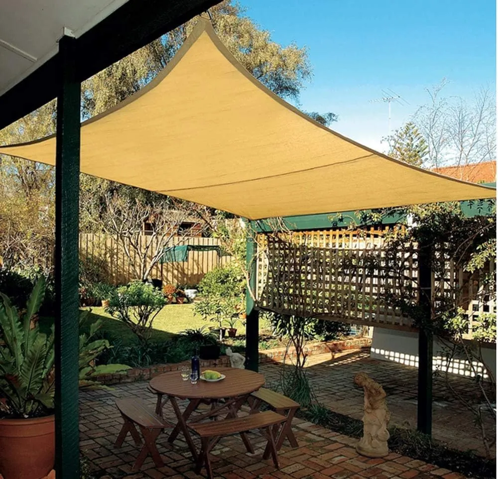 HomeABC Sun Shade Cloth Mesh Tarp 90% UV Block for Garden Flowers Plants Patio Lawn,6.5ftx13ft