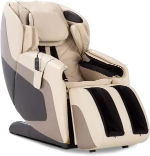 Human Touch SANA Zero Gravity Full-Body Massage Chair, 9 Auto-Programmed S & L Track Massages, Back, Leg, Shoulder, Arm, Wrist, Lumbar Heat w Orbital Calf & Foot Massage, Bluetooth Speakers, Cream