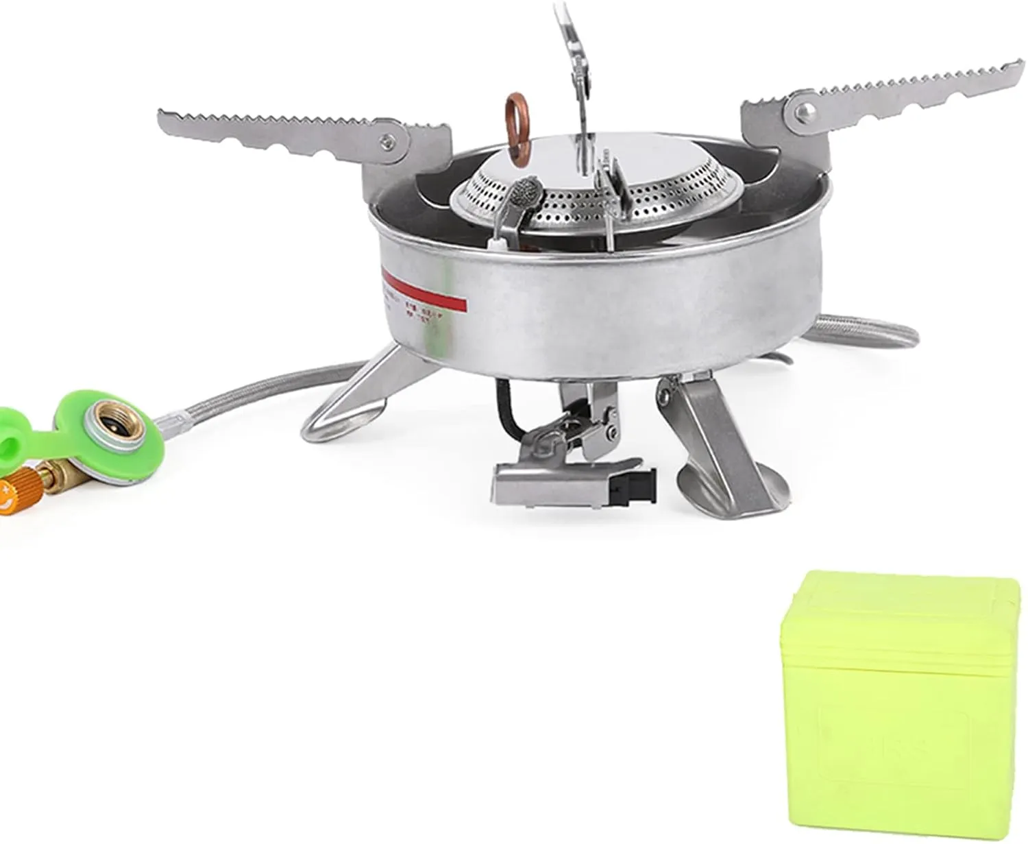 HXBER BRS-10 Outdoor Portable Camping Picnic Split-Type Stainless Steel Butane Gas Stove Cooker Big Power Large Blaze