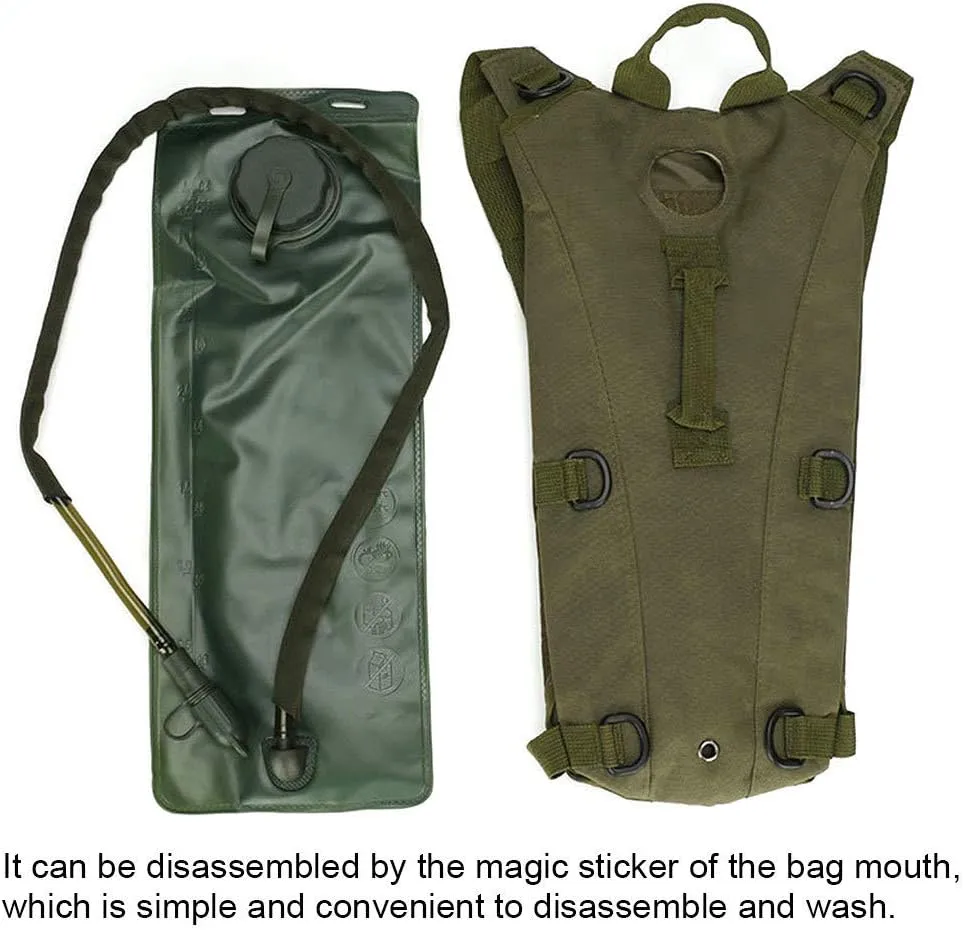 Hydration Bladder 3L Backpack Water Bag Sports Bladder Travel Water Reservoir Hydration Bag Outdoor Biking Cycling Travel Hiking,A