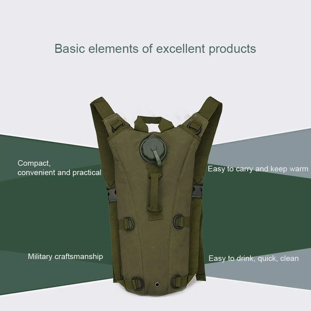 Hydration Bladder 3L Backpack Water Bag Sports Bladder Travel Water Reservoir Hydration Bag Outdoor Biking Cycling Travel Hiking,A
