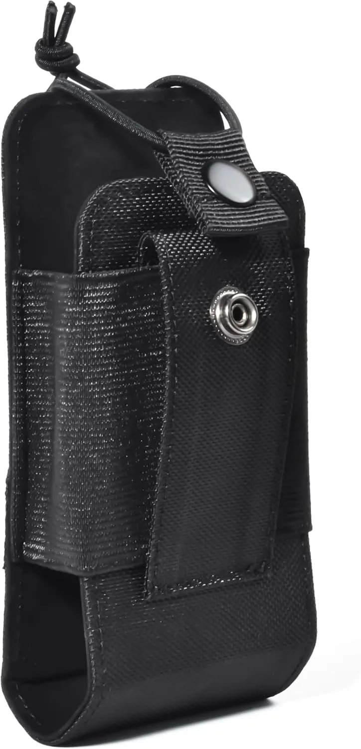 HYS MOLLE Compatible Tactical Radio Holster – Nylon Pouch with Molle Webbing for Baofeng, Motorola & Uniden Radios