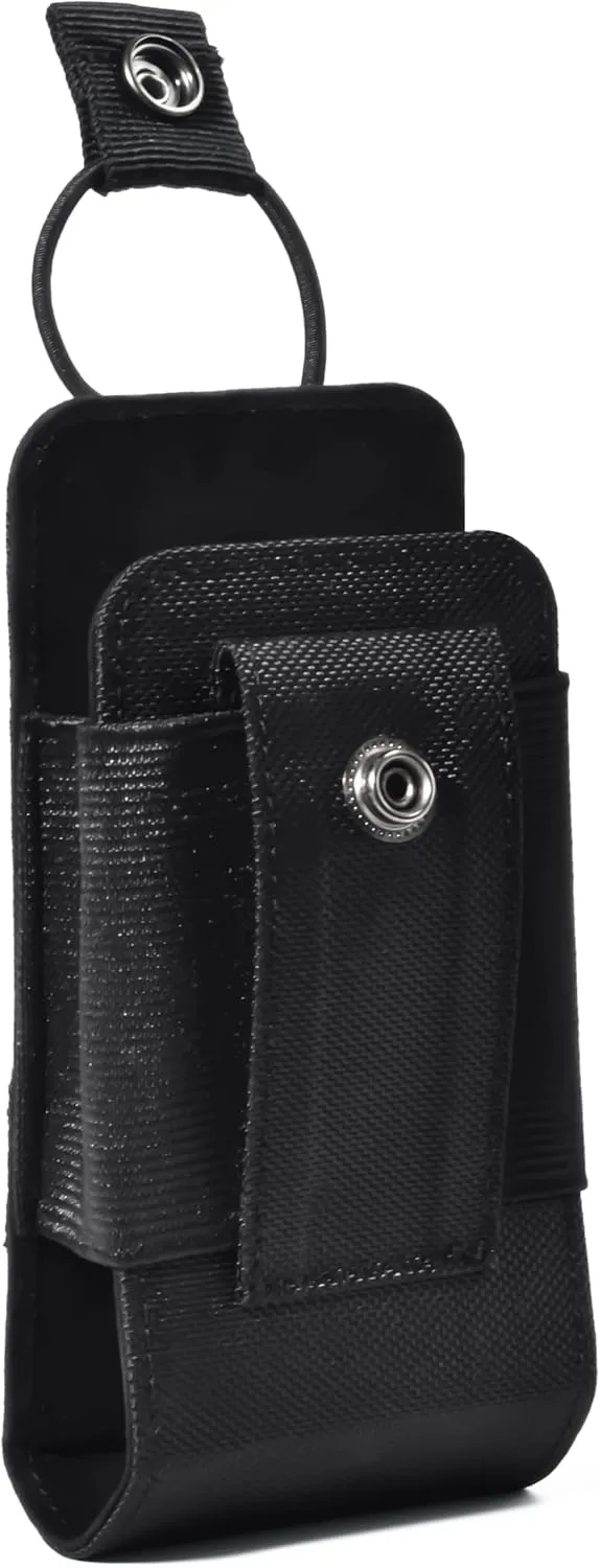 HYS MOLLE Compatible Tactical Radio Holster – Nylon Pouch with Molle Webbing for Baofeng, Motorola & Uniden Radios