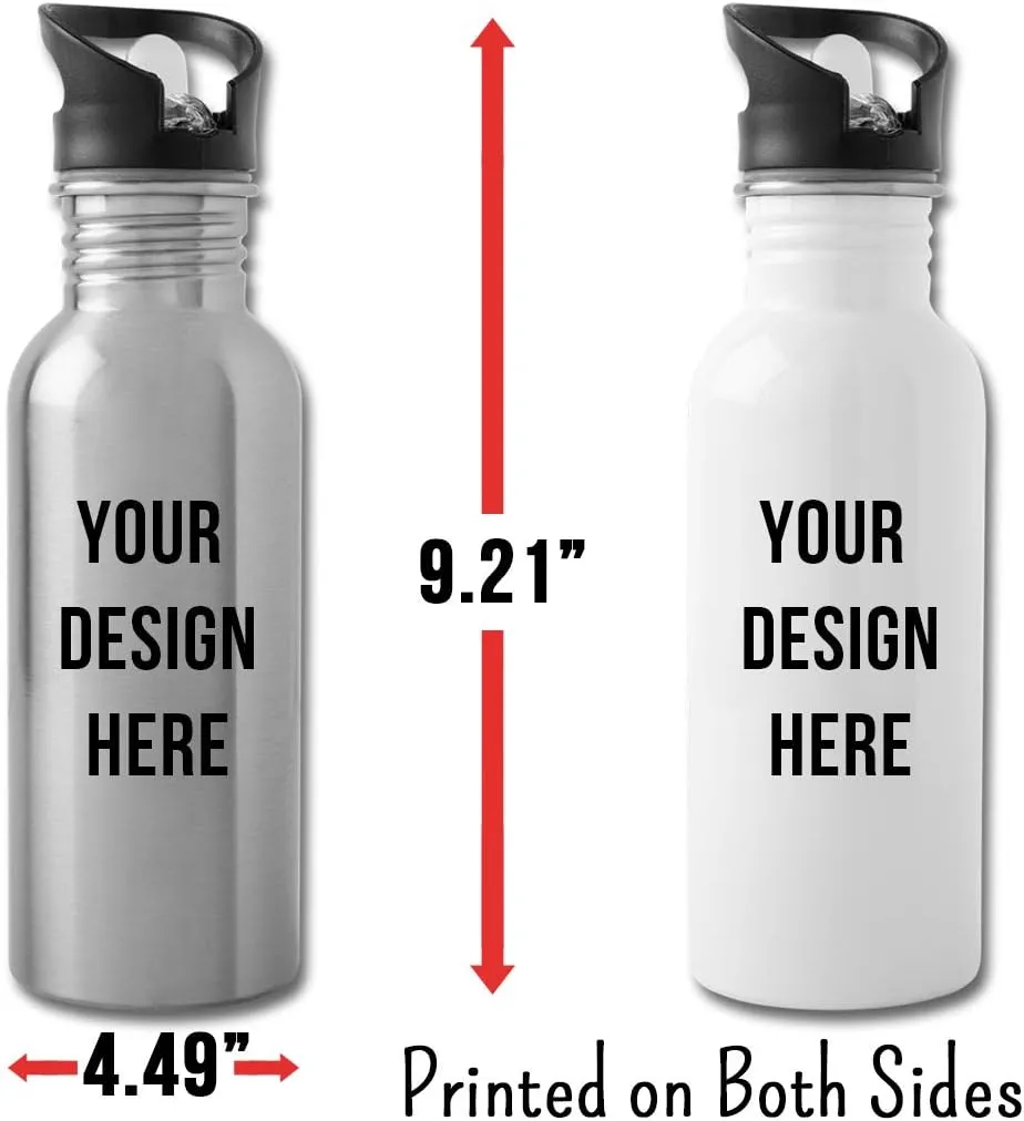 I Never Dreamed Flight Instructor Water Bottle Gifts Appreciation Funny Thank You For Men Womens 20 fl oz Bottle Silver