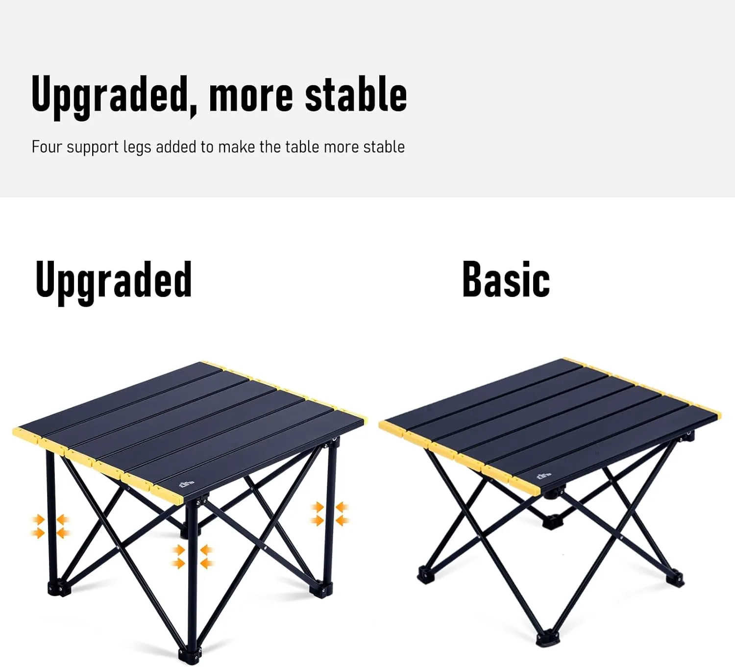 iClimb Ultralight Compact Camping Folding Table with Carry Bag (Reinforced Green - S)