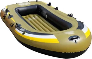 Inflatable Kayak, Wear-Resistant Fishing Rafting Rubber Inflatable Boat 5 People Kayak Fishing Boat Rubber Boat