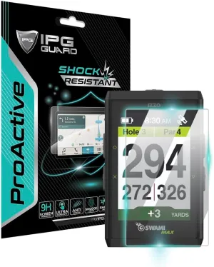 IPG ProActive for IZZO Golf Swami Max Handheld GPS Rangefinder Touchscreen Display 9H Hardness Screen Protector Nano Ceramic Film Ultra Responsive High Clarity Anti Scratch for IzzoSwaMax