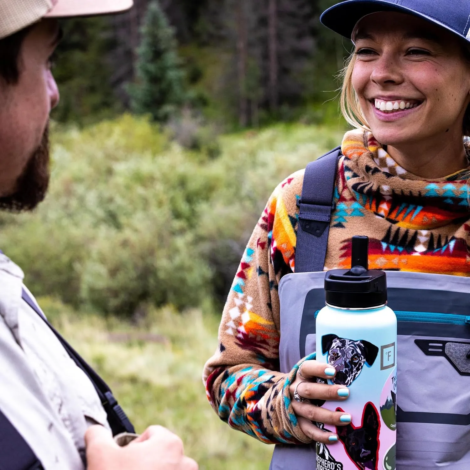 IRON °FLASK Camping & Hiking Hydration Flask with 3 Lids - Stainless Steel, Double Walled & Vacuum Insulated Water Bottle - Leak Proof & BPA Free (Sage, Straw - 40 oz)
