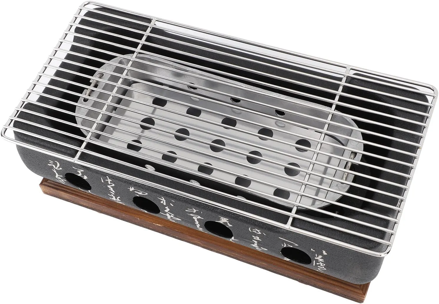 Japanese Grill, Yakiniku Grill Quick Heating Aluminium Alloy Wire Base for Camping Japanese Food Charcoal Stove BBQ Style BBQ (XL)