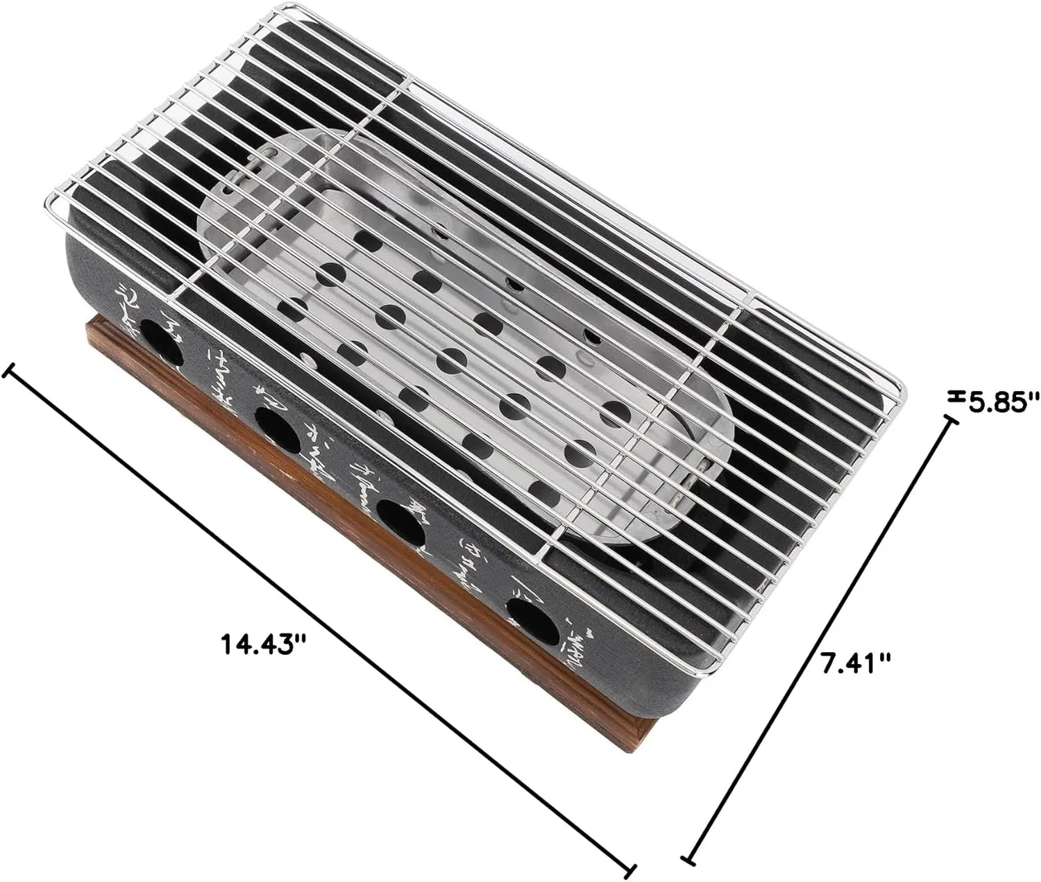 Japanese Grill, Yakiniku Grill Quick Heating Aluminium Alloy Wire Base for Camping Japanese Food Charcoal Stove BBQ Style BBQ (XL)
