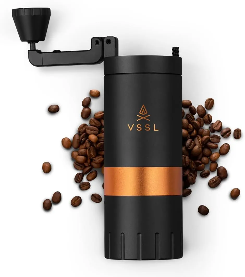 Java G45 Coffee Manual Coffee Grinder, Up To 45 Gram Capacity, Stainless Steel Conical Burr, Carbon