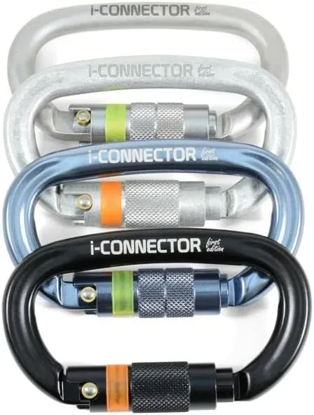 Kong Italy - I-Ovalone Aluminum Twist Lock Carabiner - Titanium