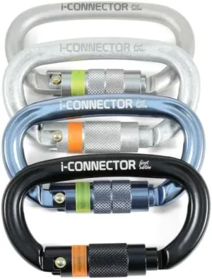 Kong Italy - I-Ovalone Aluminum Twist Lock Carabiner - Titanium