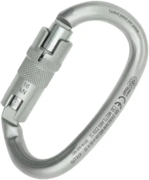 Kong Italy - Ovalone DNA Auto Block Carabiner - Lunar White, ANSI