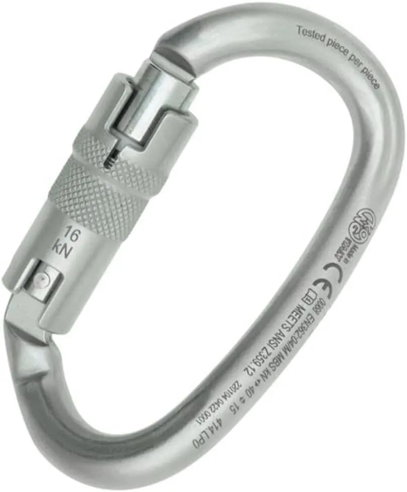 Kong Italy - Ovalone DNA Auto Block Carabiner - Lunar White, ANSI
