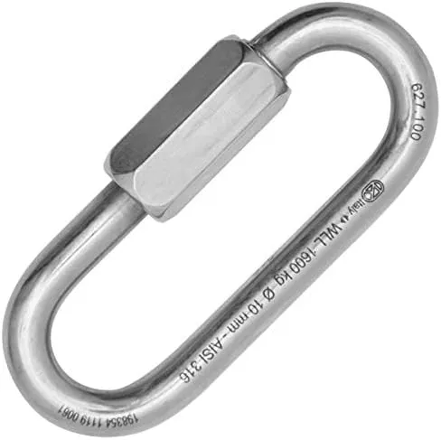 Kong Oval Quick Link Stainless Steel 316 Size 10