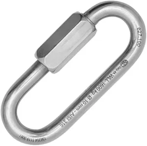 Kong Oval Quick Link Stainless Steel 316 Size 10