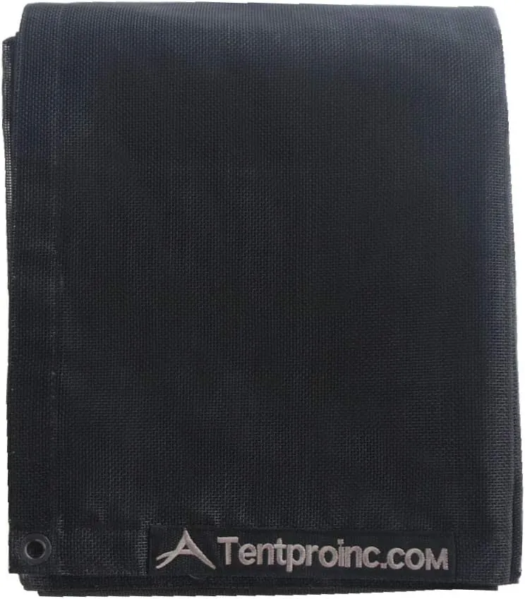 leaveshade Dump Truck Mesh Tarp 7'X12' - Heavy Duty Truck Cover with 6'' Pocket Reinforced Double Stitch Webbing Ripping Tearing Stop, No Rust Thicker Brass Grommets - 3 Year Warranty (Black)