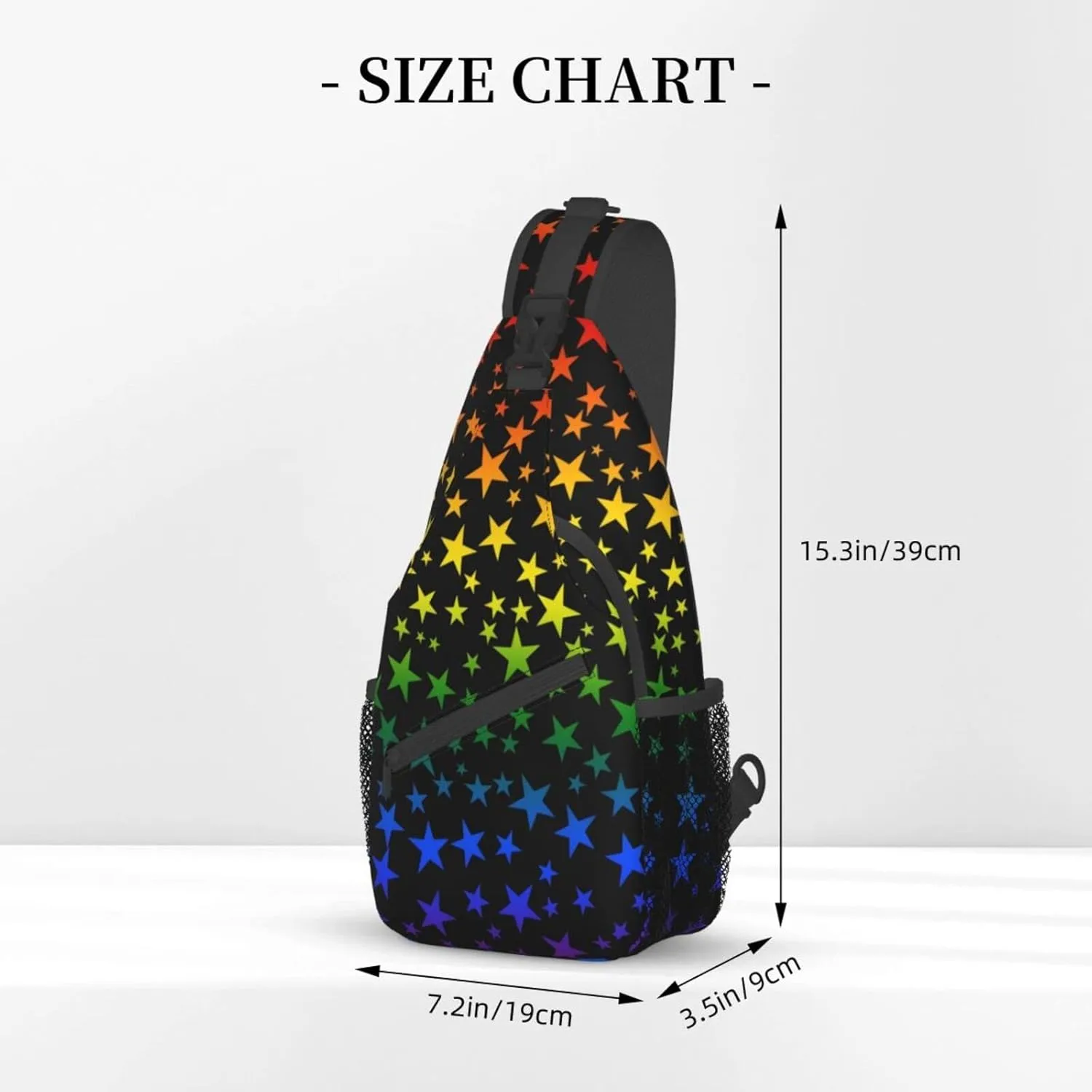 LGBT Gay Pride Sling Bag,Multipurpose Crossbody Backpack Shoulder Chest Bag for Women Men Travel Hiking Daypack