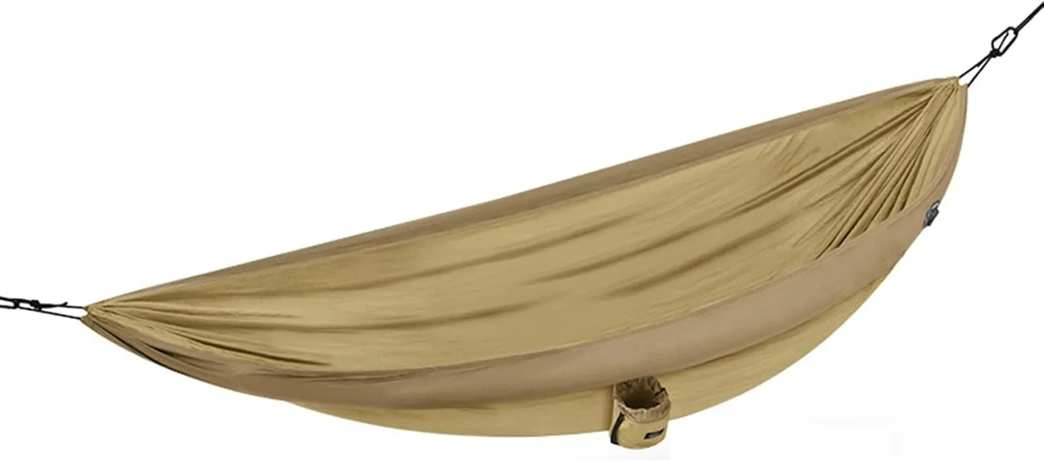 Lnflatable Hammocks, Camping Double Hammocks Gear, Portable Nylon Hammock TPU Inflatable Tube Hammocks, for Travel, Beach, Backyard, Hiking (Yellow)
