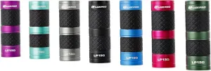 LUXPRO 40 Lumen Keychain Focus Mini LED Flashlight - Features Aircraft-Grade Aluminum and Rubber Grip - Gift for Kids with a Matching Carabiner Clip - Batteries Included - 7 Pack