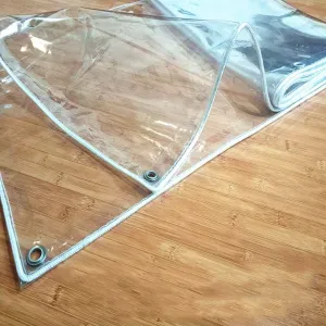 LXB Outdoor Multipurpose Tarpaulin-Tarpaulin Heavy-Duty Clear Trap Thicken 19.7 Mil/0.5Mm, PVC Transparent Waterproof with Grommets, Cover Tent Shelter Camping,1X2M