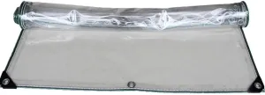 LXB Outdoor Multipurpose Tarpaulin-Tarpaulin Waterproof Transparent Heavy Duty Tarps Outdoor Ground Sheet Cover, Window Garden Canopy with Eyelets, 11-Mil,2Mx2M